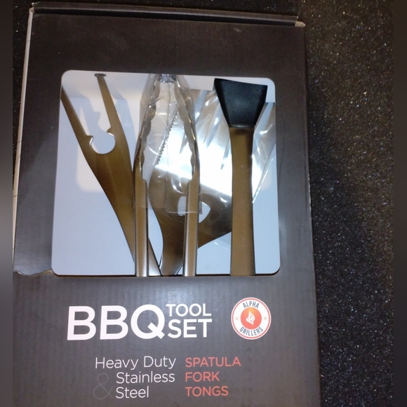 Alpha Grillers Grill Set Heavy Duty BBQ Accessories - BBQ Tool Set 4pc - Picture 6 of 9